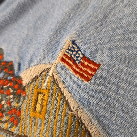 Rare Farm & Ranch Embroidered Vintage Jean Top by Red Ridge Mountain Outfitters - Picture 15 of 16